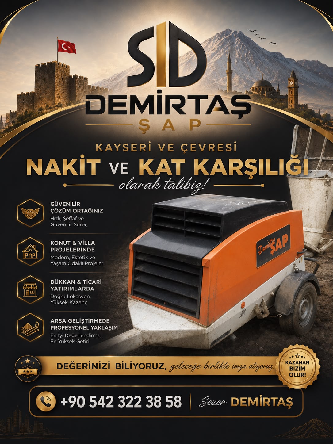 Demirtaş Şap Kayseri ve çevresi hizmet görseli